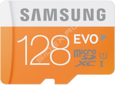     Samsung EVO MB-MP128DA/RU microSDHC Memory Card 128Gb Class10UHS-I U1+ microSD-- SD Ada