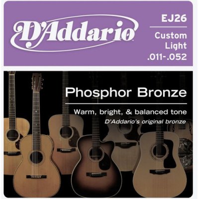   D-Addario EJ26   ., /, Custom Light, 11-52