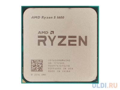    AMD Ryzen 5 1600 OEM (65W, 6C/12T, 3.6Gh(Max), 19MB(L2-3MB+L3-16MB), AM4) (YD1600BBM6IAE)