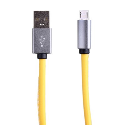     Activ USB - micro USB Leather Yellow-Grey 51594