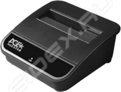      HDD AgeStar 3UBTFT 2.5"&3.5" HDD cooling fan.OTB.LCD. USB 3.0 Black