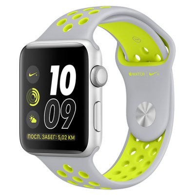   - Apple Watch Nike+ 38mm Silver Al/Volt (MNYP2RU/A)