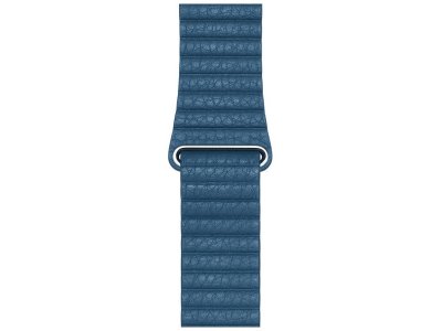    APPLE Watch 44mm Leather Loop Large Cape Cod Blue MTHA2ZM/A