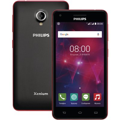     Philips Xenium V377 Dual Sim (Black Red)