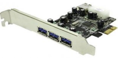    ST-Lab U-940 USB3.0, 3ext + 1int, LP bracket, PCI-E x1
