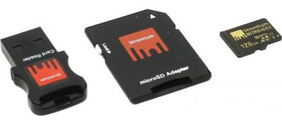     Strontium Nitro 466X SRN128GTFU1C microSDXC 128Gb UHS-I U1 + microSD--SD Adapter + USB