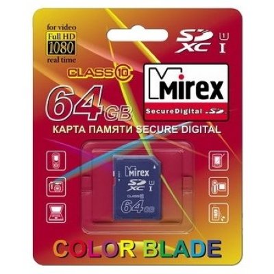 Карта памяти mirex sdhc 8 гб