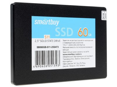    60Gb - SmartBuy S11 SB060GB-S11-25SAT3