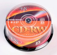    CD-RW 80min 700Mb VS 12  25  CakeBox