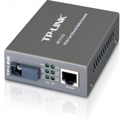    TP-Link MC111CS 10/100Mbps RJ45 to 100Mbps single-mode SC fiber Converter, Full-duple