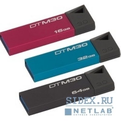     USB 3.0 Kingston USB Memory 64Gb, (DTM30/64B)