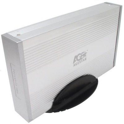    AgeStar (SCB3A8-Silver)(EXT BOX    3.5" SATA HDD, USB2.0/eSATA)