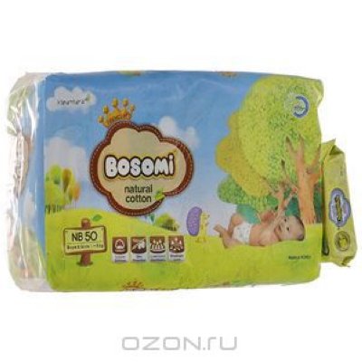    Bosomi () Natural Cotton,0-5 , 50  +  Bosomi "Chamomile Premium"  