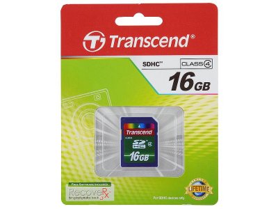     16Gb - Transcend High-Capacity Class 4 - Secure Digital TS16GSDHC4