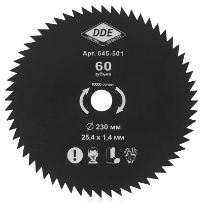     DDE Wood Cut 60/230/25.4mm 645-501