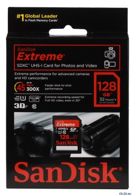     SDHC 128Gb SanDisk Extreme HD Video