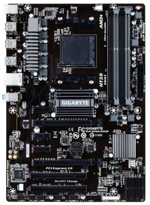     GigaByte GA-970A-DS3P FX V2.1 Socket AM3+ AMD 990FX + SB950 4xDDR3 2xPCI-E 16x 2xP