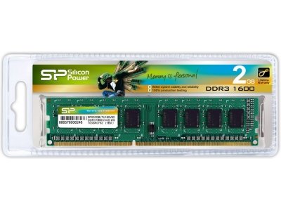     Silicon Power DDR3 2Gb, PC12800, DIMM, 1600MHz (SP002GBLTU160V02) [Retail]