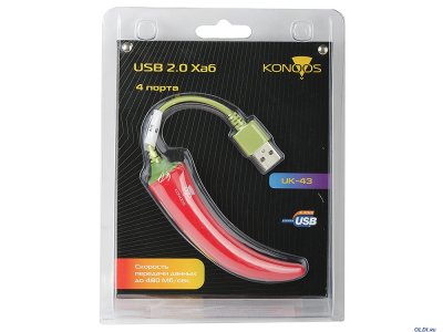    USB2.0 HUB 4  Konoos UK-43  "", 