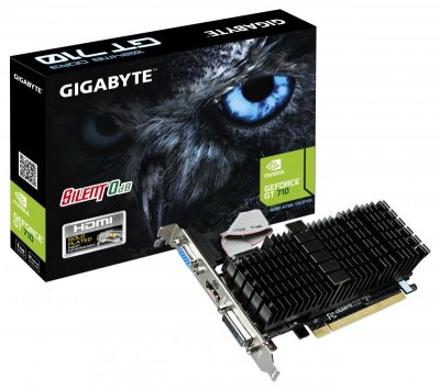    1024Mb Gigabyte GT710 PCI-E GDDR3 64bit HDMI DVI VGA HDCP GV-N710SL-1GL Retail