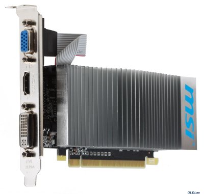    1Gb (PCI-E) MSI N210-MD1GD3H/LP  CUDA (GFGT210, GDDR3, 128 bit, HDCP, DVI, HDMI, Low Pro