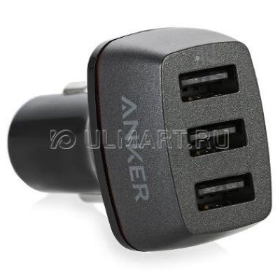      Anker PowerDrive+ 3 36W 7.2A, 3 USB, Qualcomm Quick Charge 3.0, 