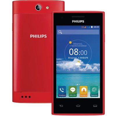    Philips S309 Dual Sim (Red)