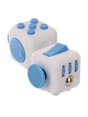    Fidget Cube Original White-Light Blue