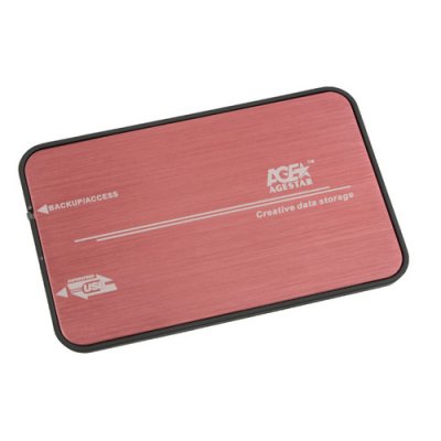      2.5" SATA-, AgeStar USB3.0, ,  (3UB2A8 Red)
