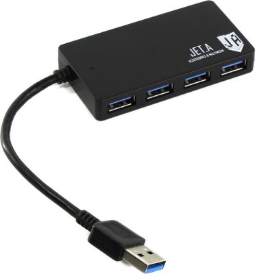    USB Jet.A JA-UH37 USB 4 ports Black