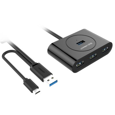    USB Ugreen USB 2.0-4 Ports 0.8m Black UG-20292