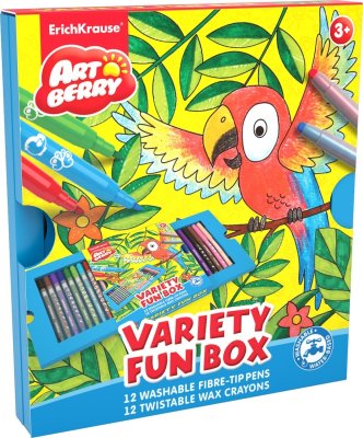      Erich Krause Variety Fun box Artberry (12  + 12   Twist)