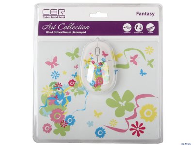   CBR Optical Mouse (Fantasy) (RTL) USB 3but+Roll+