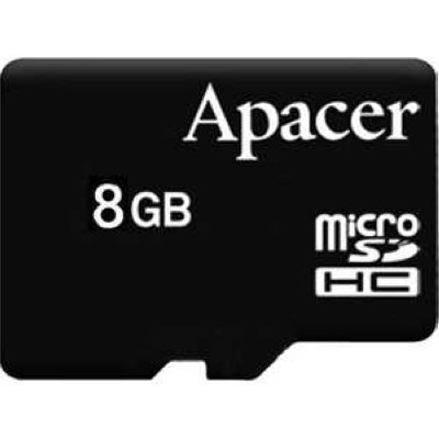   (AP8GMCSH10-RA)   Apacer,  microSDHC, 8 , class 10, (  ) 