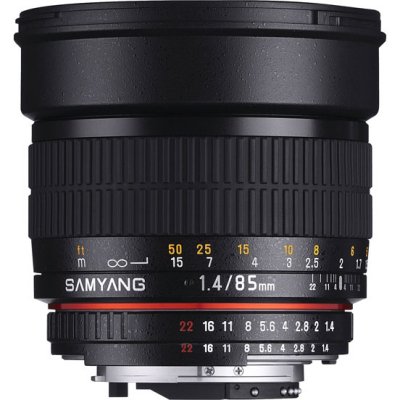    Samyang MF 85mm f/1.4 AS IF  Canon EF (chip)