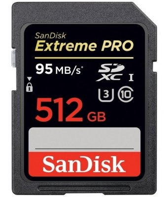     512Gb - Sandisk Extreme Pro - Secure Digital HC UHS-I U3 Class 10 SDSDXP-512G-A46 / SDS