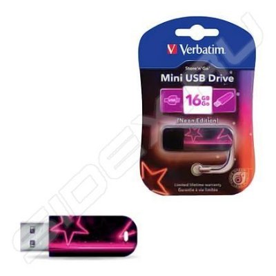    Verbatim Mini Neon Edition 16Gb (49396) ()