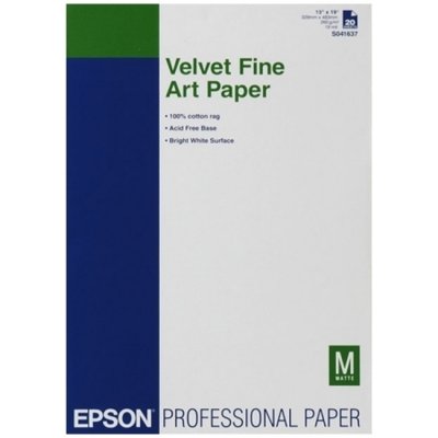      Epson Velvet Fine Art Paper
