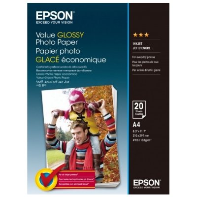    EPSON C13S400035 Value Glossy Photo Paper A4 20 