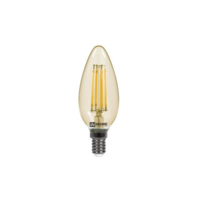   IN HOME LED--deco 7W 230V E14 3000K 630Lm Gold 4690612007540
