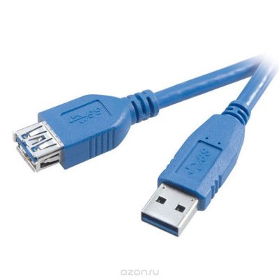   Vivanco - USB 3.0 AM/AF, Blue, 3 