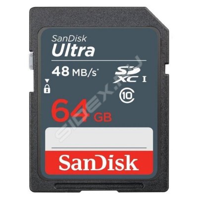     SDXC SanDisk Extreme 64Gb Class10 UHS-I (SDSDUNB-064G-GN3IN)