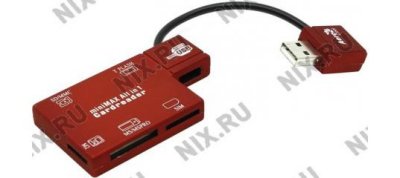    Aerocool (AT-819) USB2.0 MMC/SDHC/microSDHC/MS(/Pro/M2)/SIM Card Reader/Writer