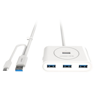    USB Ugreen USB 2.0-4 Ports 0.8m White UG-20284