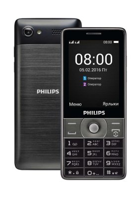     Philips E570 Xenium (Dark Gray) 2SIM/2.8"/320x240/   /MP3/FM-