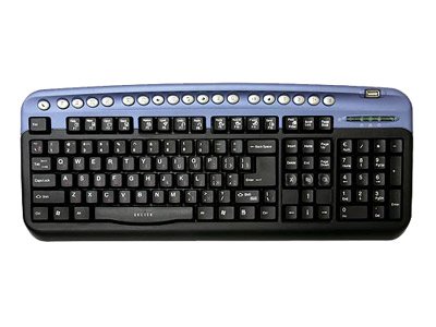      Oklick 320 M Multimedia Keyboard Blue PS/2