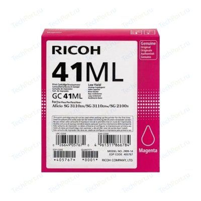   Ricoh -  GC 41  L (0.6K)  Aficio SG 2100N/ 3110DN/ 3110DNw (405767)