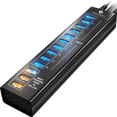   SmartDelux 13- USB-, Black, SDU3-P10C3