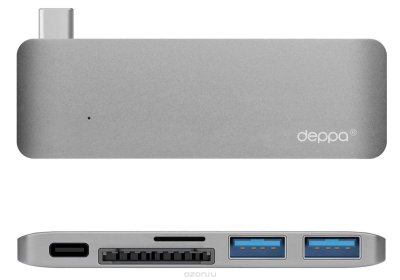   Deppa Ultra book USB Type C   Macbook, Graphite