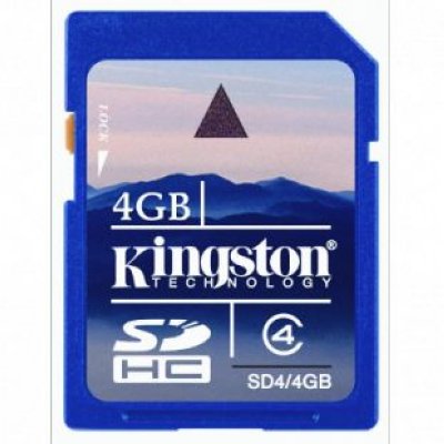     SDHC 04GB class 4 Kingston, SD4/4G(BCR) OEM